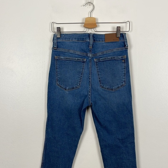 Madewell 10" High Rise Womens 28 Skinny Leg Button Fly Raw Hem 5 Pocket Jeans - Picture 8 of 11